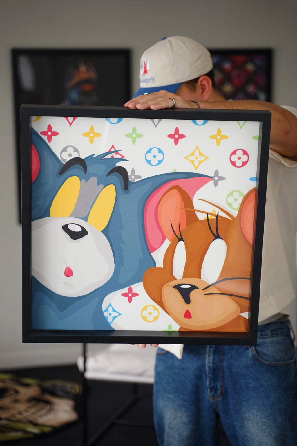 Dizzy Cat & Mouse (Unframed)